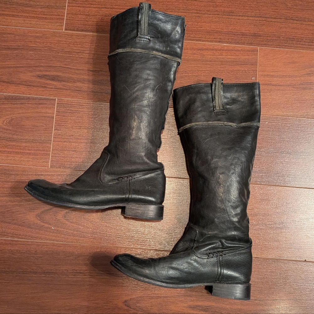 FRYE Shirley Artisan Tall Boots Pull On Riding Boots 9.5